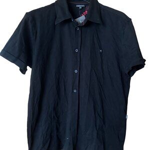 MAXX NEW YORK Vintage Black Short-Sleeve Polo Shirt